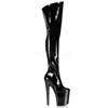Pleaser - XTREME3010 Platform Overknee Boots - Pole dance shoes - Black Product image